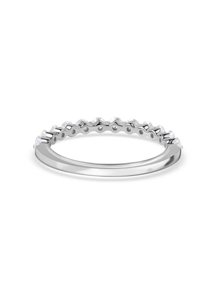 Lab Grown Diamond Half Eternity Band Ring