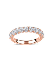Lab Diamond Oval Wedding Band Ring
