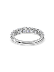 Lab Diamond Oval Wedding Band Ring