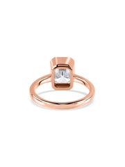 Timeless Grace Emerald-Cut Lab Grown Diamond Gold Ring