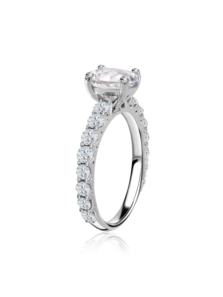 Classic Promise Lab Grown Diamond Solitaire Gold Ring