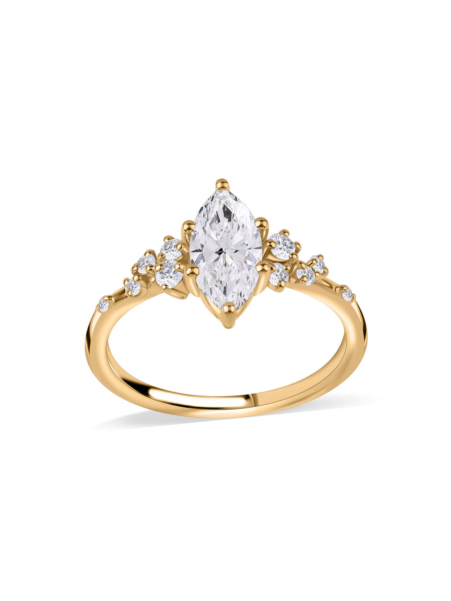 Dreamlit Marquise Lab Grown Diamond Gold Ring