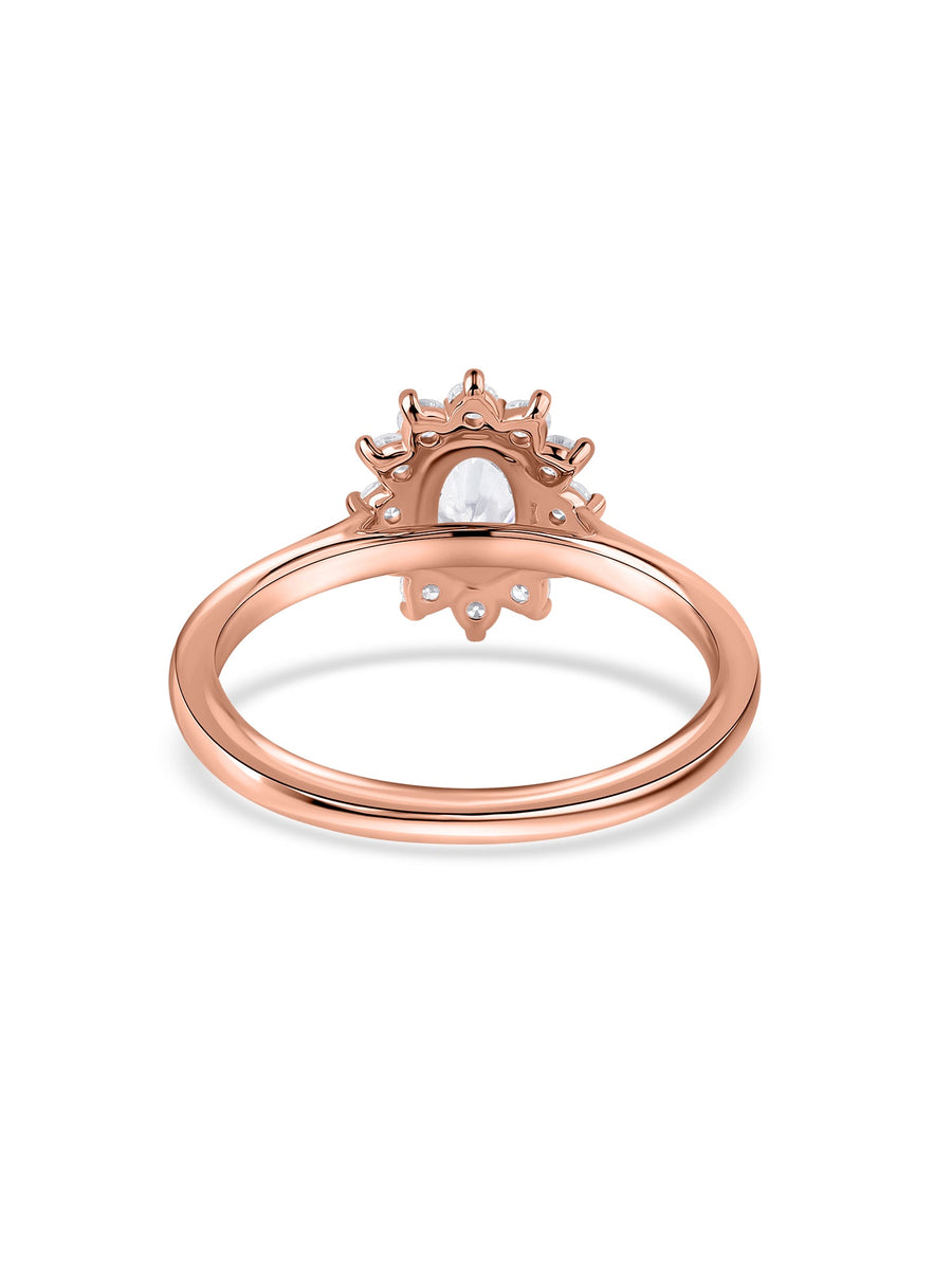 Blossom Shine Floral Lab Grown Diamond Gold Ring