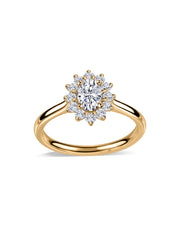 Blossom Shine Floral Lab Grown Diamond Gold Ring