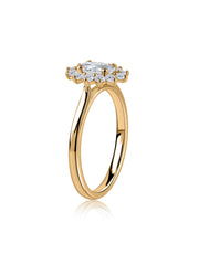 Blossom Shine Floral Lab Grown Diamond Gold Ring