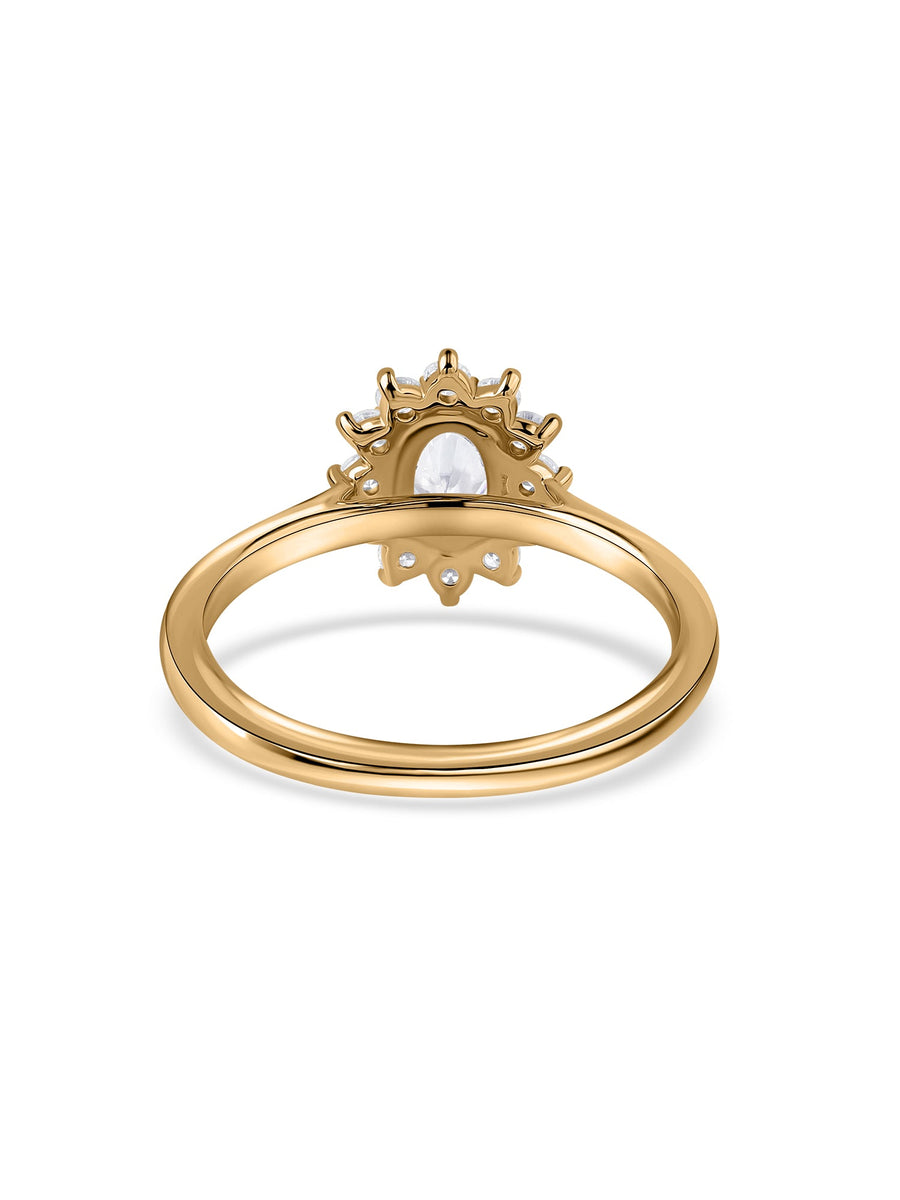 Blossom Shine Floral Lab Grown Diamond Gold Ring