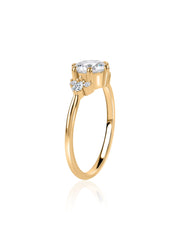 Timeless Spark Solitaire Lab Grown Diamond Gold Ring