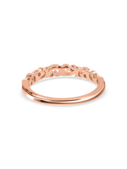 Filigree Swirl Diamond Band Ring