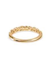 Filigree Swirl Diamond Band Ring