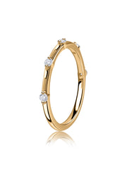 Starlit Spark Lab Grown Diamond Gold Ring