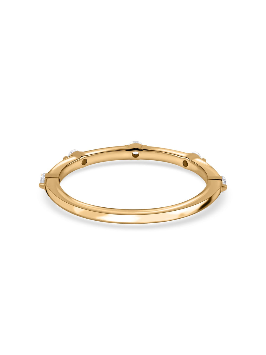 Starlit Spark Lab Grown Diamond Gold Ring