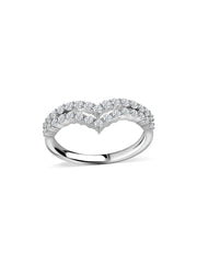 Heartshine Curve Lab Grown Diamond Gold Ring