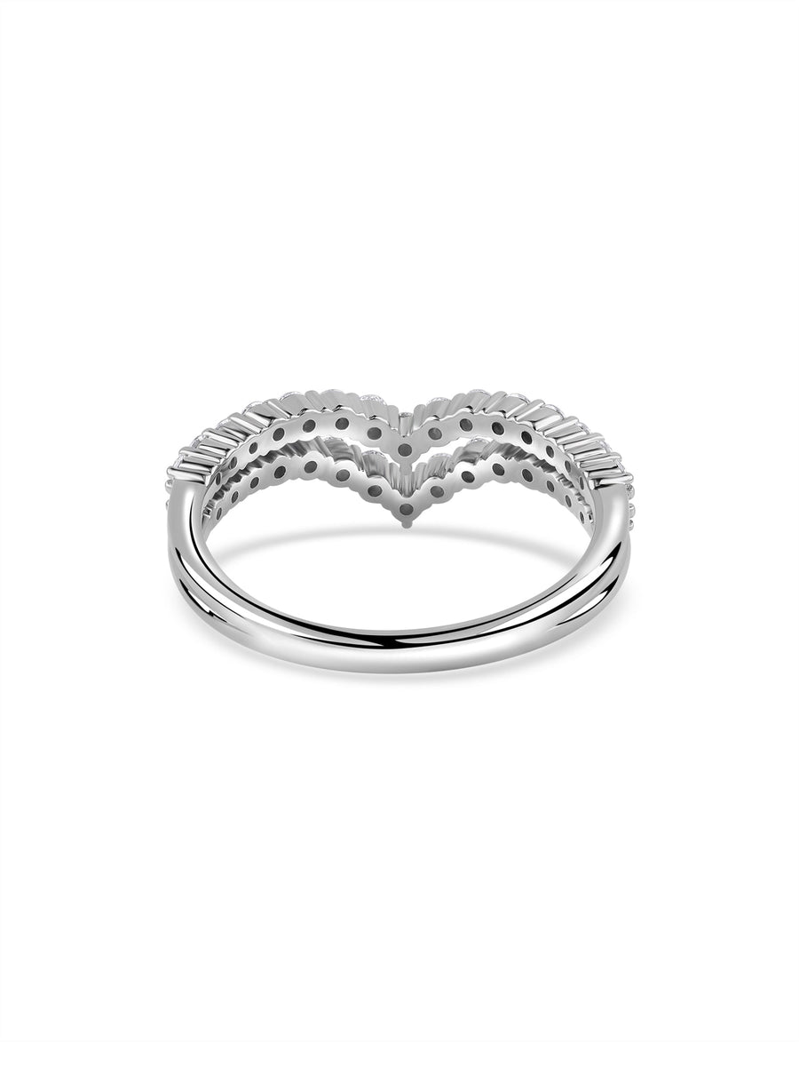 Heartshine Curve Lab Grown Diamond Gold Ring