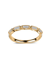Golden Gleam Lab Grown Diamond Band Ring