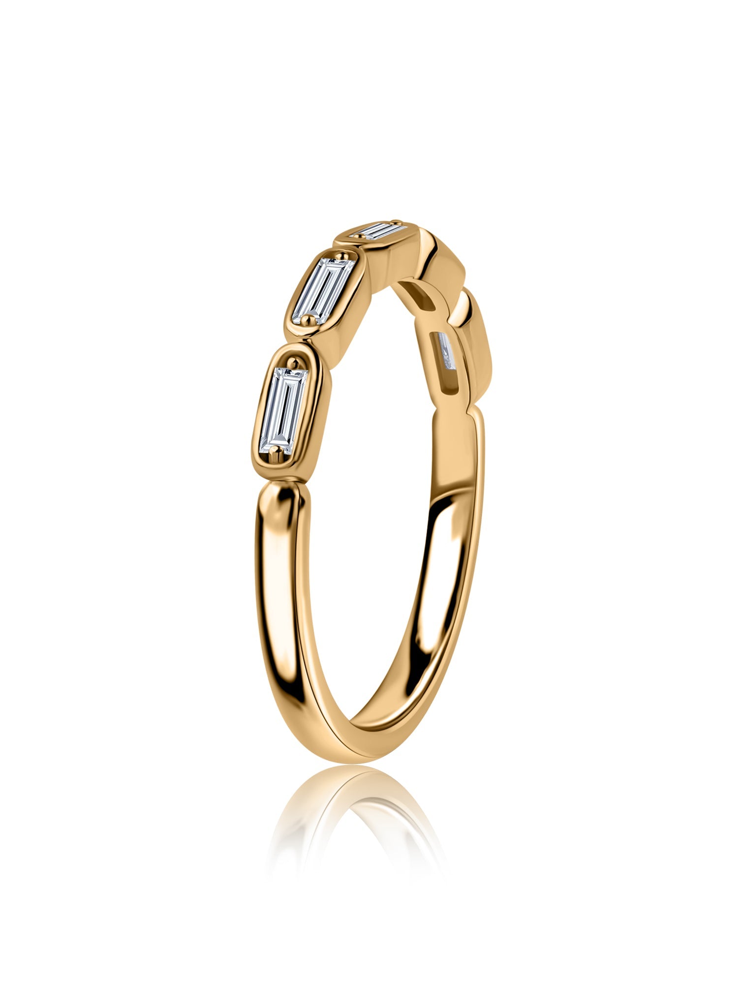 Golden Gleam Lab Grown Diamond Band Ring