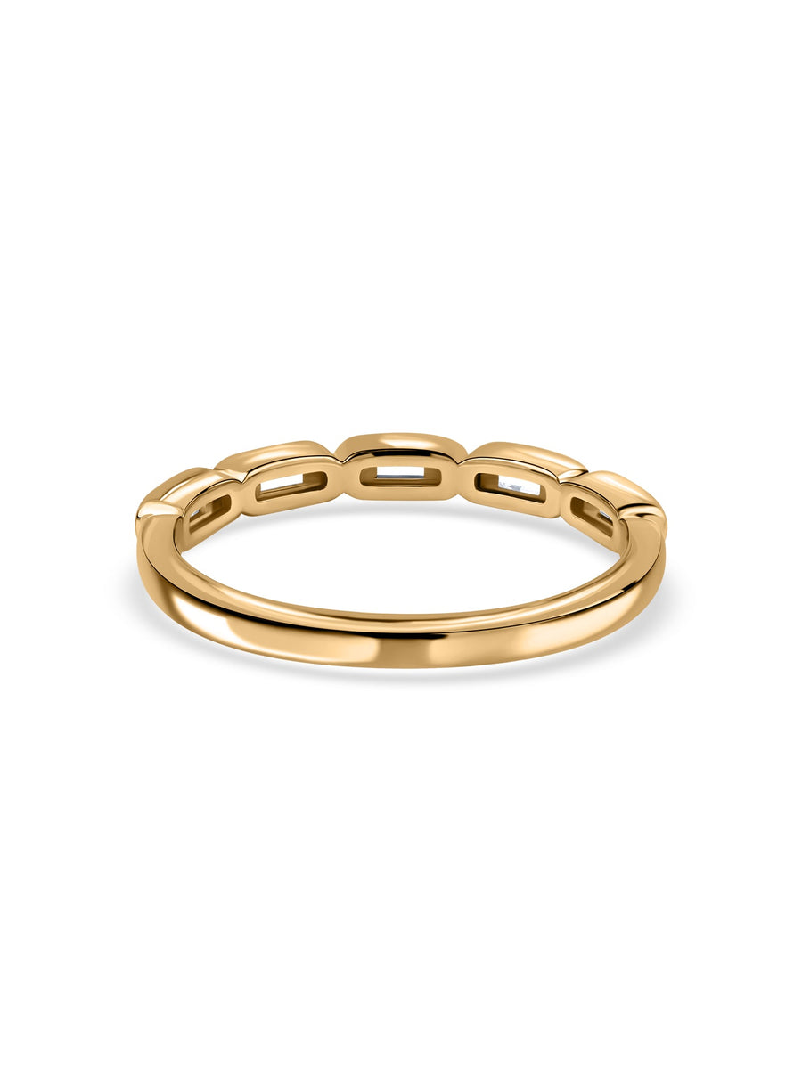 Golden Gleam Lab Grown Diamond Band Ring
