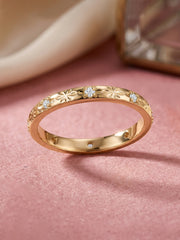 Whisper Shine Lab Grown Diamond Gold Band