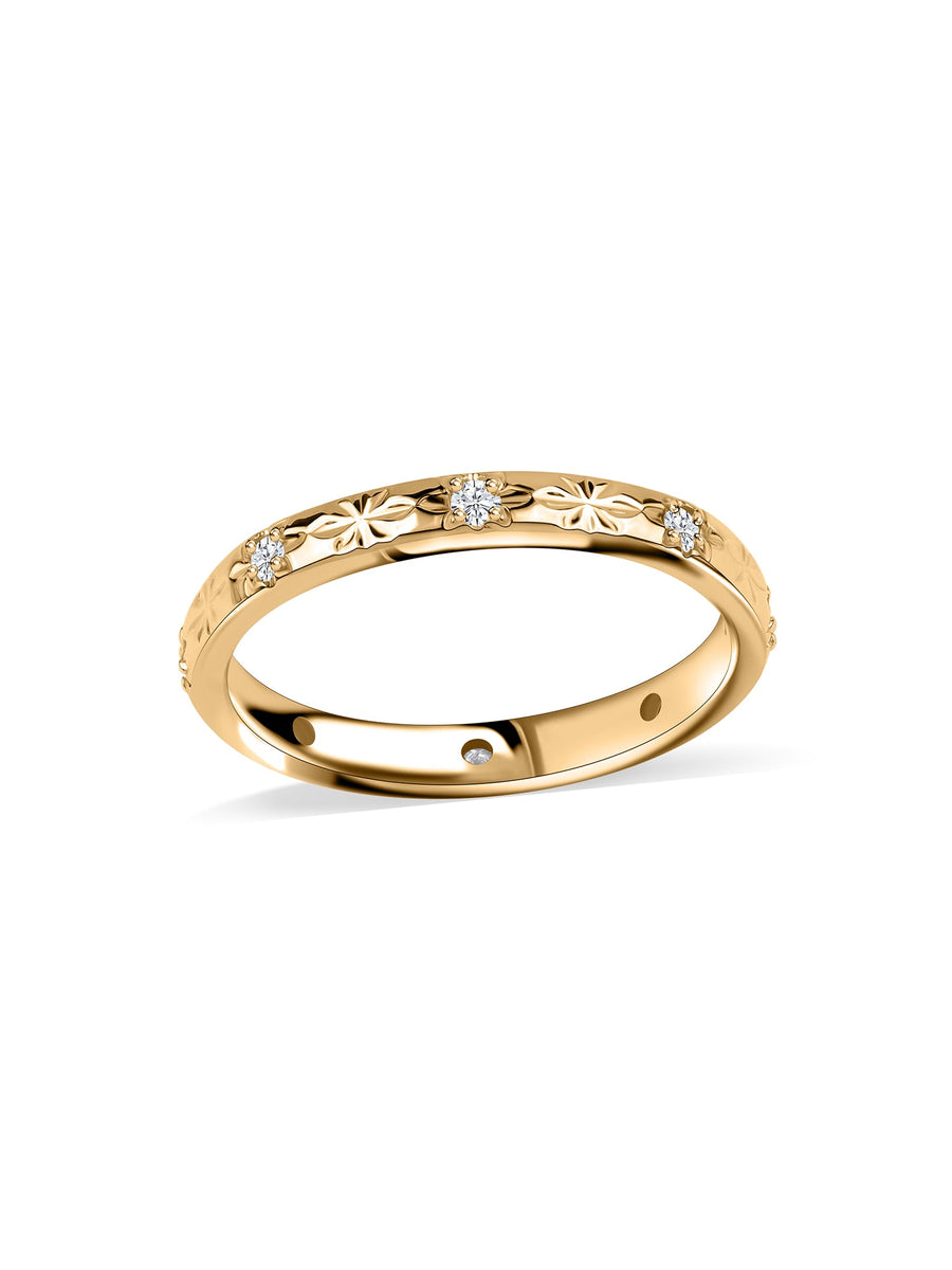 Whisper Shine Lab Grown Diamond Gold Band