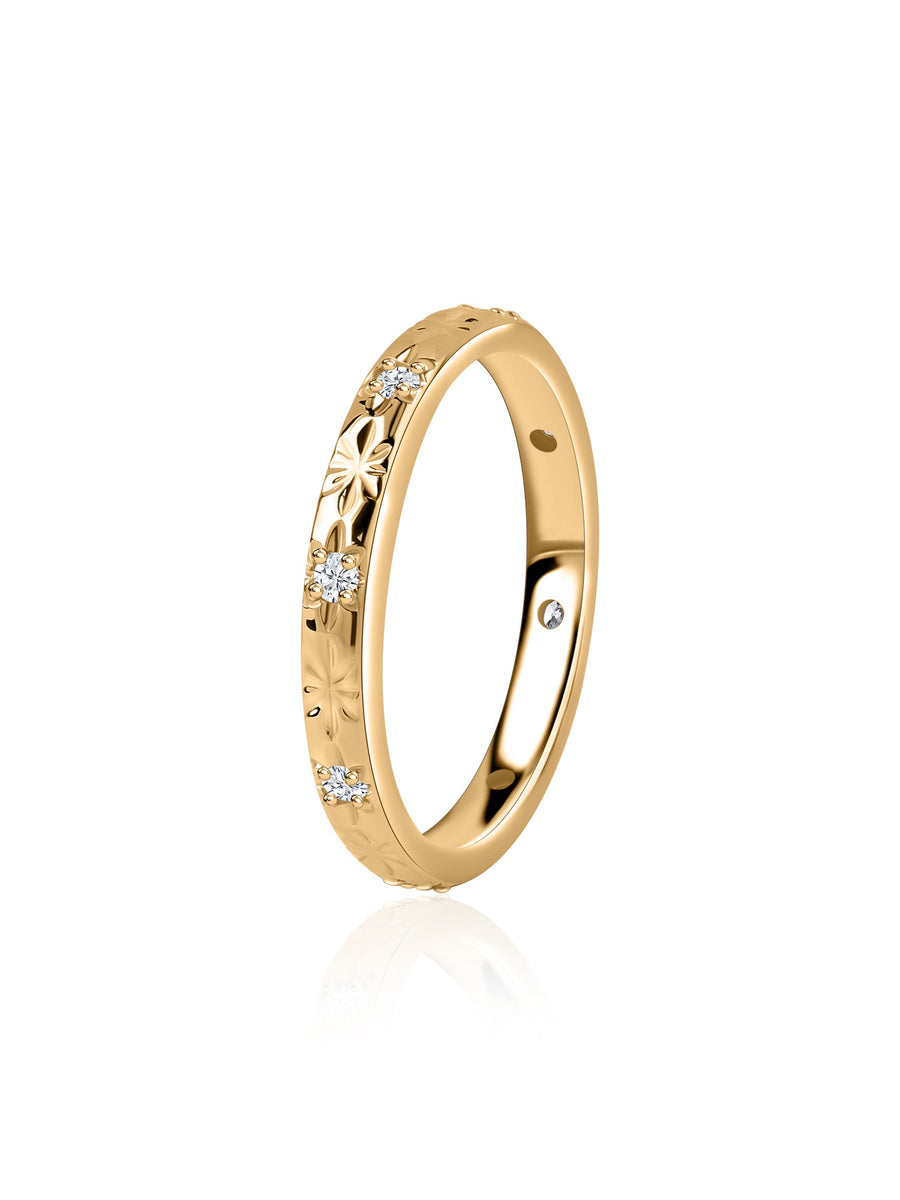 Whisper Shine Lab Grown Diamond Gold Band