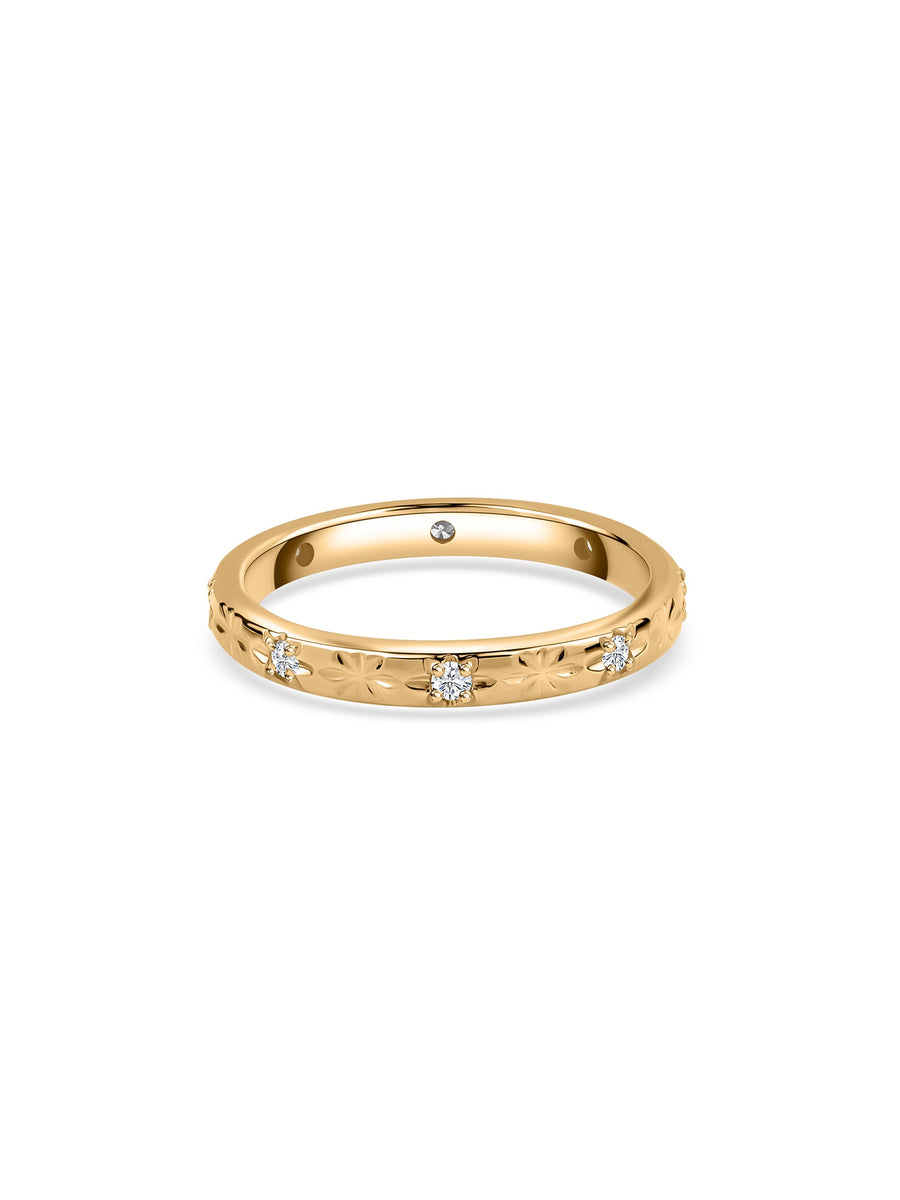 Whisper Shine Lab Grown Diamond Gold Band