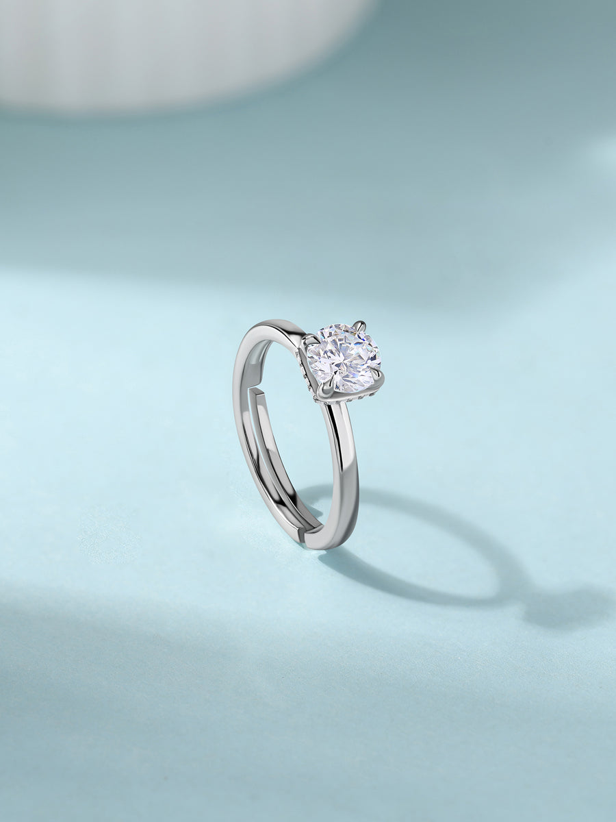 Pure Grace Adjustable Solitaire Ring