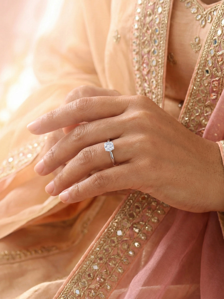 Pure Grace Adjustable Solitaire Ring