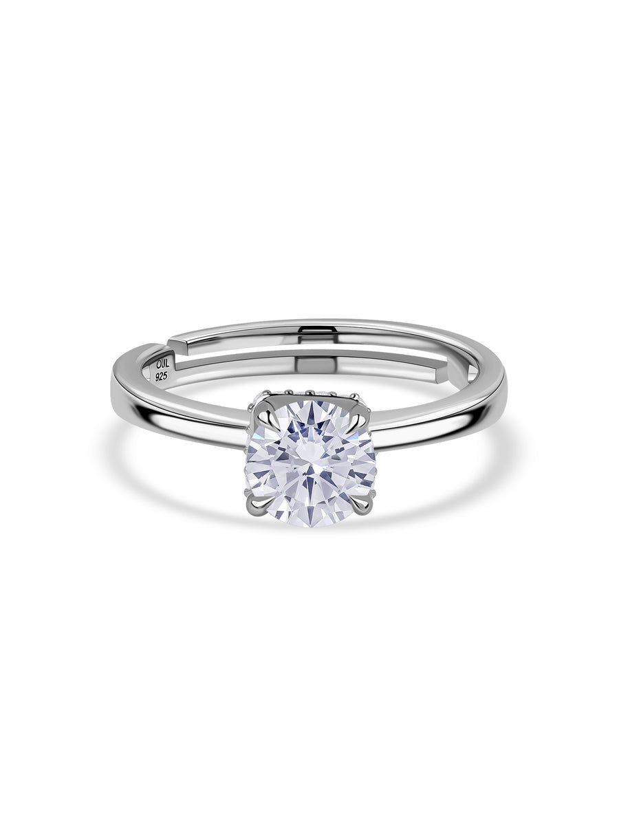 Pure Grace Adjustable Solitaire Ring