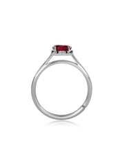 Eternal Romance Red Heart CZ Ring