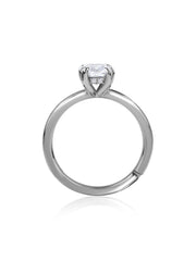 Celeste Glow Adjustable Silver Solitaire Ring