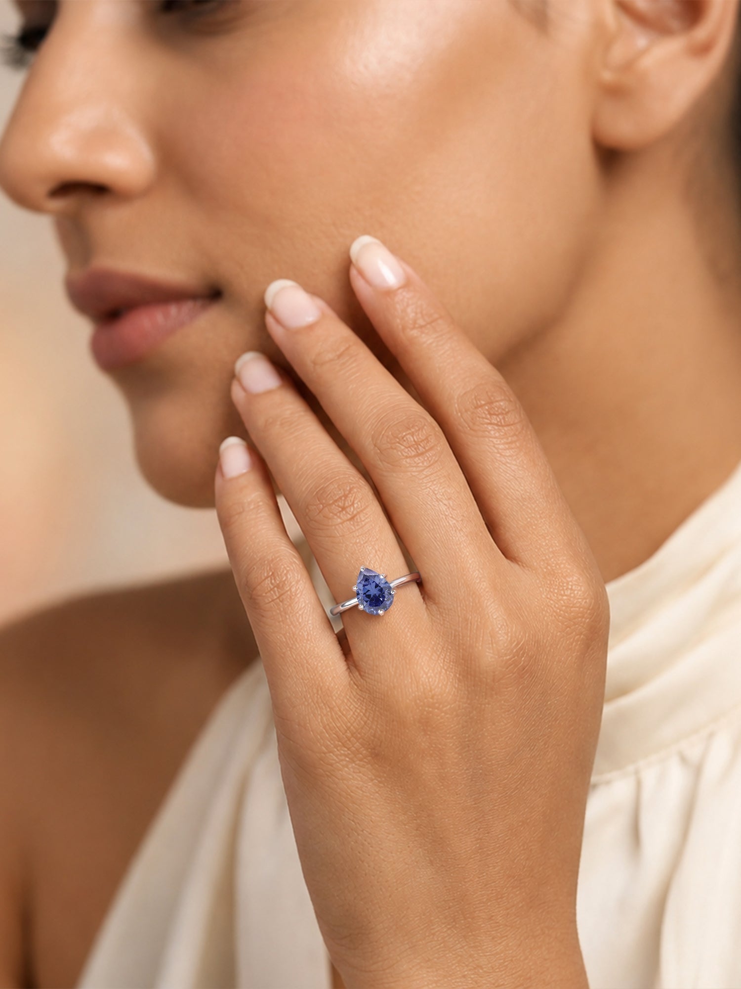 tanzanite CZ ring