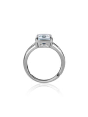 Sky Whisper Silver Blue Topaz Ring