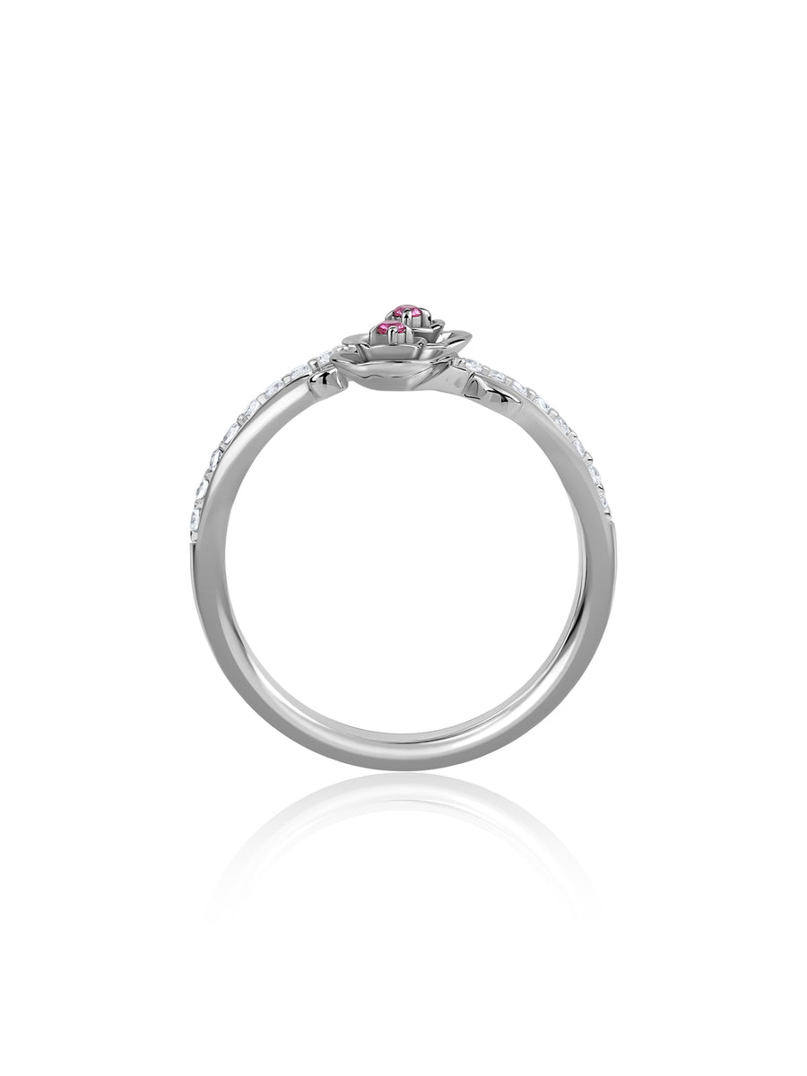 Forever Bloom Silver Ring For Valentine Day