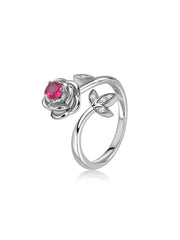 Petal Promise Silver Ring For Valentine Day