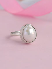 Classic Baroque Pearl Silver Ring