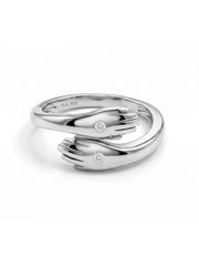 Modern Wrap Silver Adjustable Ring