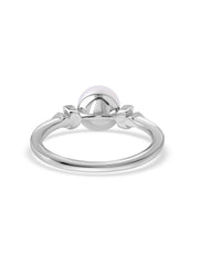 Classic Pearl Glow Silver Ring