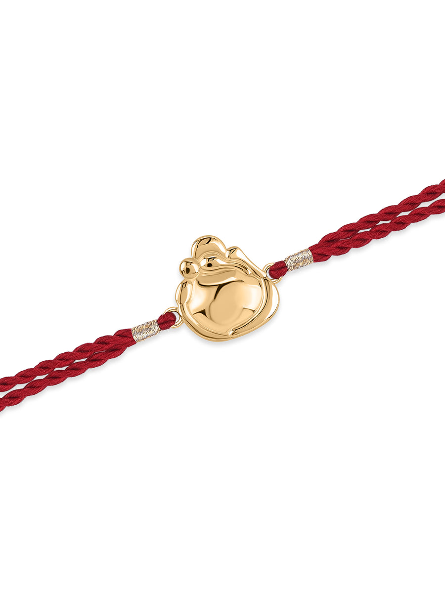 Minimal Ganesha Gold Plated Rakhi For Brother