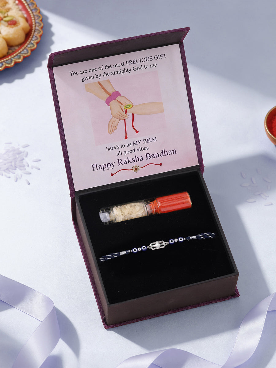 Mahadev Third Eye Silver Rakhi