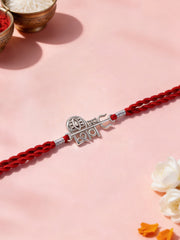 Divine Shiv Trishul Silver Rakhi