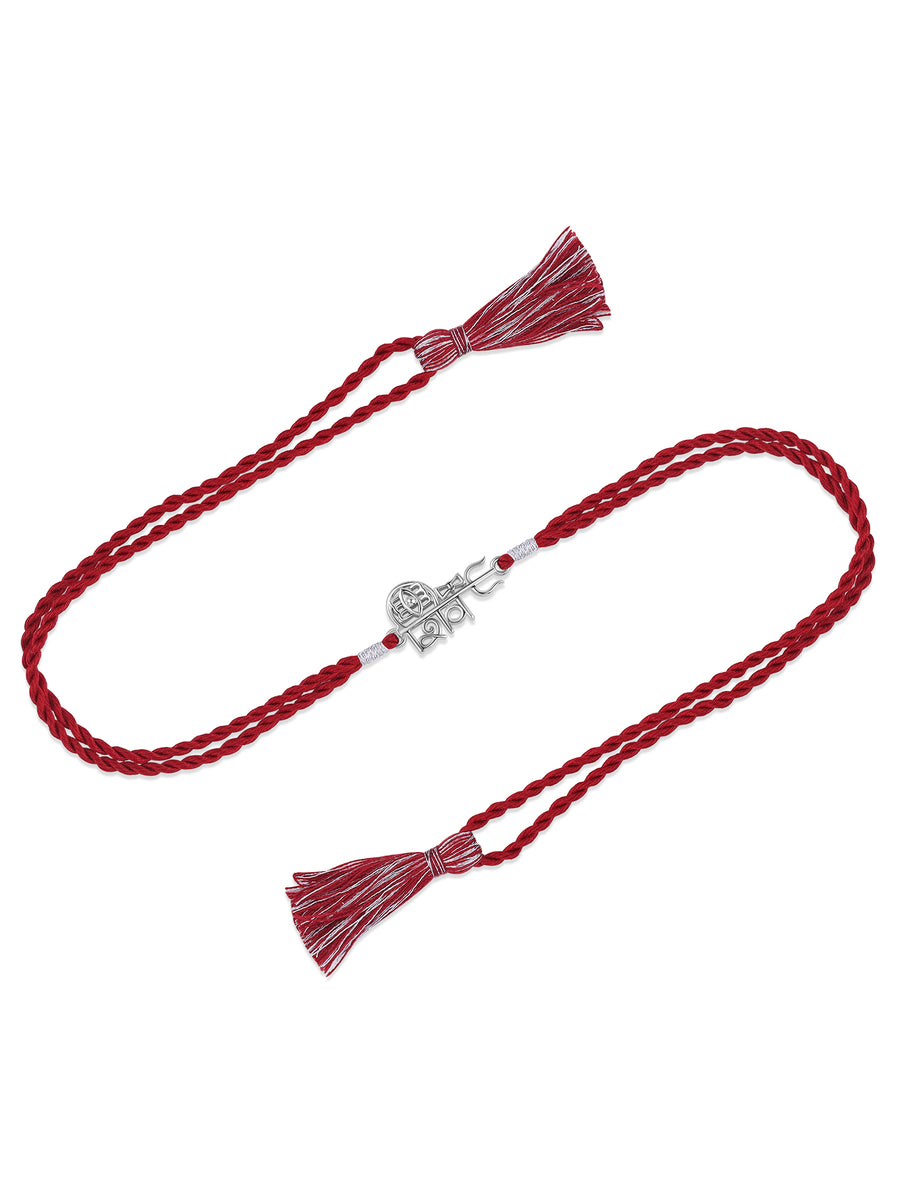 Divine Shiv Trishul Silver Rakhi
