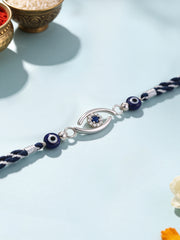 Evil Eye Silver Rakhi For Brother