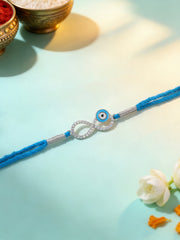 Evil Eye Infinity Silver Rakhi