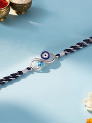 Infinity Evil Eye Silver Rakhi
