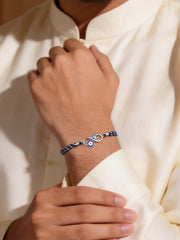 Infinity Evil Eye Silver Rakhi