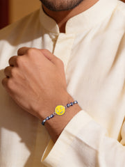 Smiley Silver Rakhi For Brother