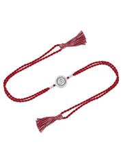 Divine Om Silver Rakhi