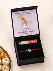 Divine Om Silver Rakhi