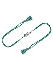 Mor Pankh Enamel Silver Rakhi