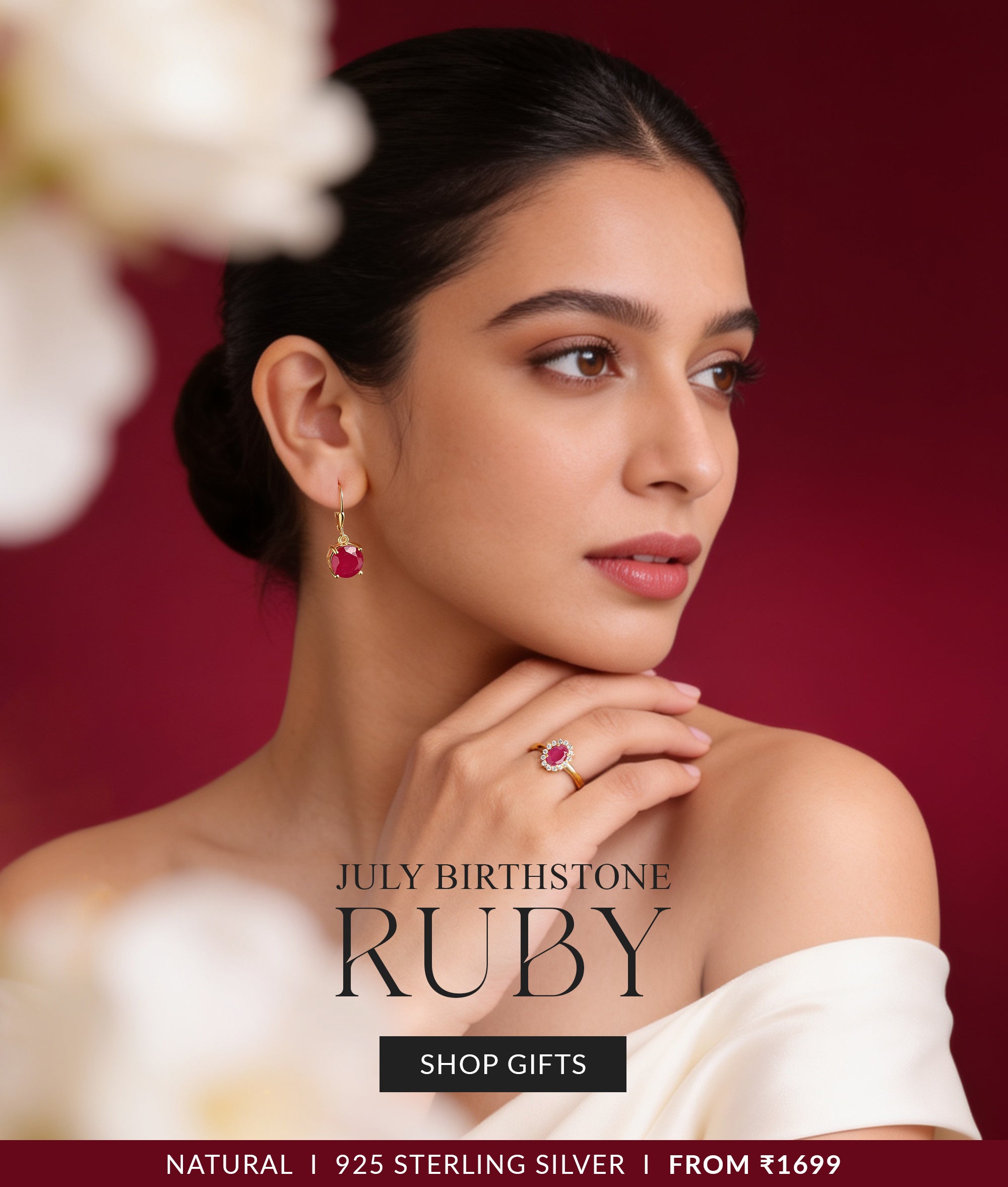 July Birthstone Ruby Jewellery Online