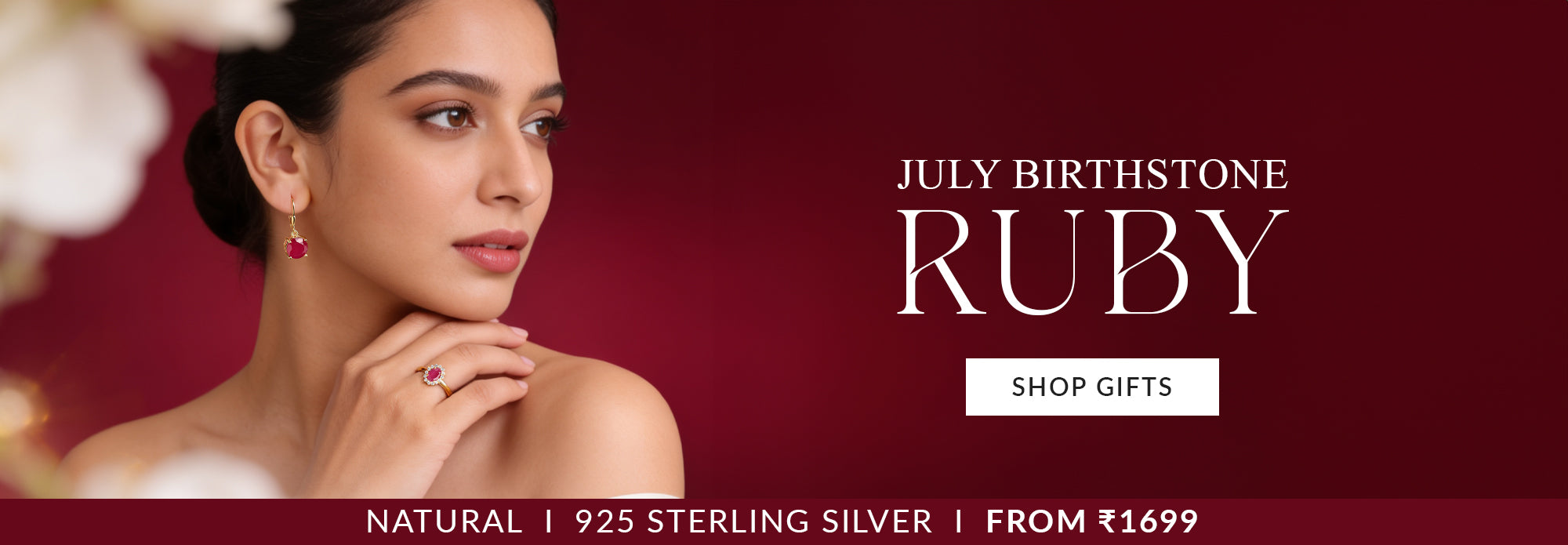 July Birthstone Ruby Jewellery Online